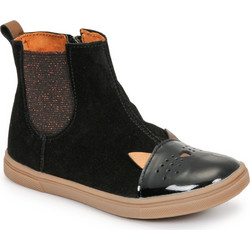 GBB Jessine Παιδικά Μποτάκια Μαύρα Suede με Chelsea Φερμουάρ AC315-41