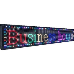 Επιγραφή LED Διπλής Όψης OEM 100x40 cm Λευκά-Πράσινα-Μπλε Φωτάκια Aδιάβροχη