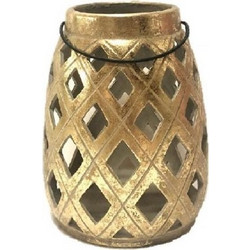 Espiel Φανάρι Κεραμικό Χρυσό 18,5cm ERT263K4 ERT263K4