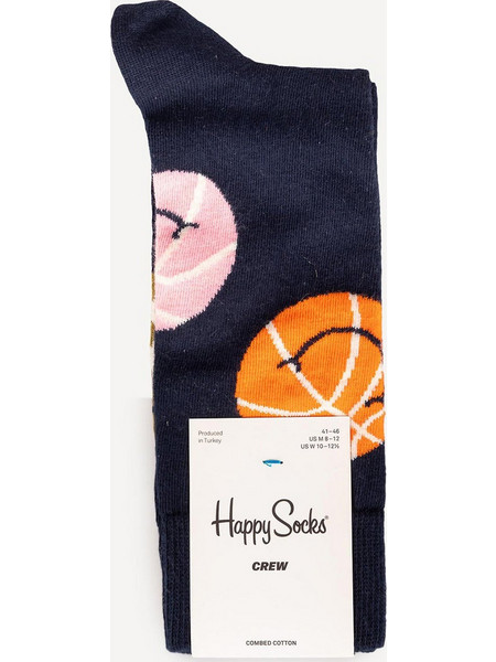 Happy Socks Ανδρικές Κάλτσες Μαύρες BAL01-6500