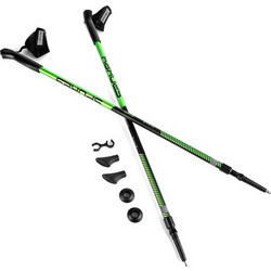 Spokey MEADOW II Trekking poles black and green (927835)