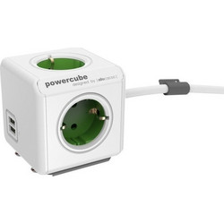 PowerCube Allocacoc Original Extended Green 1.5m (200-108-549)