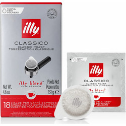 Illy Κάψουλες Espresso Classico Συμβατές με Μηχανή E.S.E Pod 18τμχ