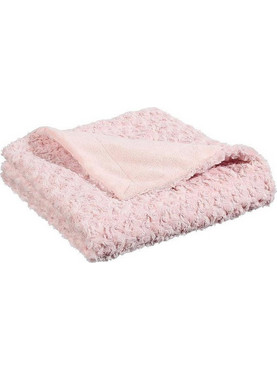 Κουβέρτα Fleece Ριχτάρι Καναπέ με γούνινη υφή σε ροζ χρώμα, 120x160 cm - Atmosphera