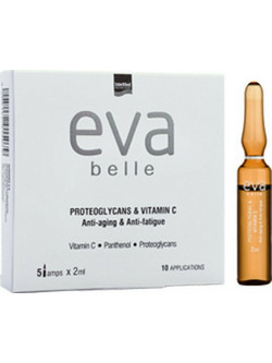 InterMed Eva Belle Proteoglycans & Vitamin C Ampoules Αντιγηραντικό Serum Προσώπου για Λάμψη με Βιταμίνη C 5x2ml