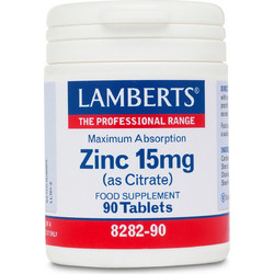Lamberts Zinc 15mg 90 Ταμπλέτες