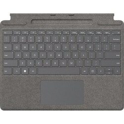 Microsoft Surface Pro Signature Type Cover Platinum Ασύρματο Πληκτρολόγιο με TouchPad για Tablet
