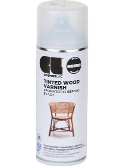 Cosmoslac Tinted Wood Varnish Σπρέι Βερνίκι Μαόνι 400ml