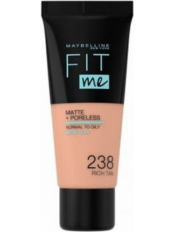Maybelline Fit Me Matte & Poreless 238 Rich Tan Liquid Foundation 30ml
