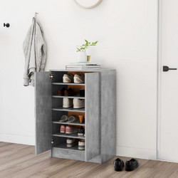 vidaXL Παπουτσοθήκη Ξύλινη Γκρι Μ60xΠ35xΥ92cm 808931