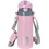 Ecolife Kids Thermos Παιδικό Μπουκάλι Θερμός Ανοξείδωτο BPA Free με Καλαμάκι Ροζ 400ml