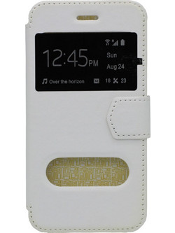 Θήκη flip με Call Display,δυνατότητα απάντησης και STAND για Sony Xperia M5 - Άσπρο