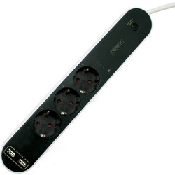 ΠΟΛΥΜΠΡΙΖΟ WI-FI 3-ΘΕΣ.Σ 16A 250V 3680W& 2 USB ΘΥΡΕΣ 2,4A 5V ΑΝΑ ΘΥΡΑ - CM32SMART