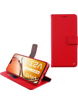 Volte-Tel Allure Magnet Book Stand Clip Θήκη Πορτοφόλι Red (Vivo V23 5G)