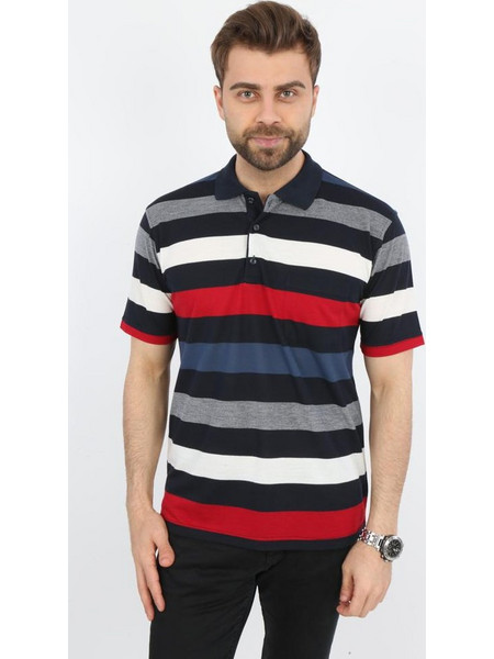 Polo Ανδρική Μπλούζα Κοντομάνικη Γκρι MX8016