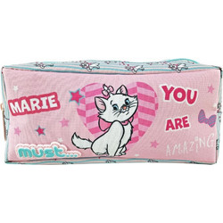 Must Disney Marie Cat Κασετίνα Βαρελάκι με 2 Θήκες Ροζ 000563066