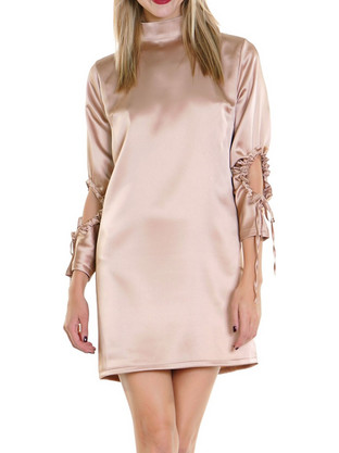 Kendall + Kylie Mini Φόρεμα για Γάμο / Βάπτιση Μπεζ KKW3703007