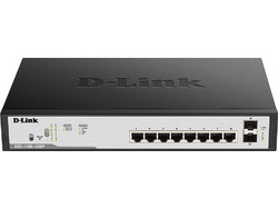 D-Link DGS-1100-10MP V2 Managed L2 Switch με 8 Θύρες Ethernet 1Gbps και 2 SFP Θύρες