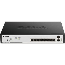 D-Link DGS-1100-10MP V2 Managed L2 Switch με 8 Θύρες Ethernet 1Gbps και 2 SFP Θύρες