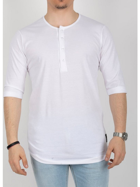SEVEN T-SHIRT ΛΑΙΜΟΚΟΨΗ ME ΚΟΥΜΠΙΑ 100%ΒΑΜΒΑΚΙ REGULAR FIT