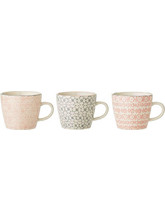 Κούπα Cecile (Σετ 3Τμχ) 21100408 300ml Multi Bloomingville Κεραμικό