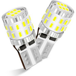 T10 LED 12V/24V 30 SMD 3014 CANBUS 300LM 3W ψυχρό λευκό 6500Κ 2 τεμάχια A620-W-T10-2 NOVSIGHT