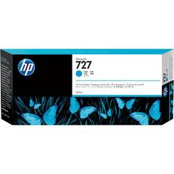 HP 727 Cyan Μελάνι Εκτυπωτή Inkjet 300ml F9J76A
