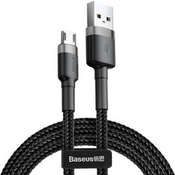 Baseus Cable Cafule Micro 2.4A 1M Gray-Black CAMKLF-B91