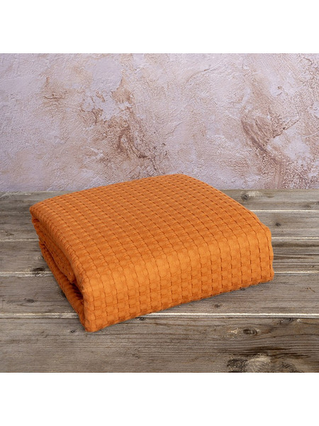 Κουβέρτα Πικέ Μονή 160X240 Nima Habit Deep Orange (160x240)