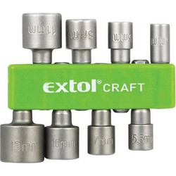 EXTOL CRAFT Socket wrenches 5-13mm 8pcs (10213)