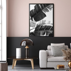 ΑΦΙΣΑ WALL-DESIGN PAINTED LEAVES 49502 (PVC/PLEXIGLASS ΜΑΥΡΗ ΚΟΡΝΙΖΑ) 40x60cm