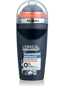 L'Oreal Men Expert Magnesium Defence Ανδρικό Αποσμητικό Roll On 48h Χωρίς Αλουμίνιο 50ml
