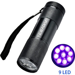 LEAGY Aluminum Mini Φακός Τσέπης UV Blacklight 9 LED 395nm 3 AAA batteries (not included) 39111610