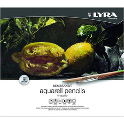 Lyra Rembrandt Aquarelle Κασετίνα Ξυλομπογιές Ακουαρέλας Σετ 24τμχ