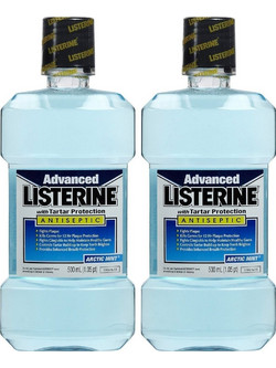 Listerine Advanced Tartar Control Στοματικό Διάλυμα για Λεύκανση 2x500ml