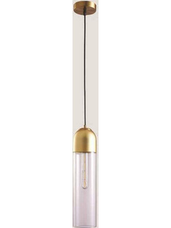Eurolamp Κρεμαστό Φωτιστικό Οροφής Μονόφωτο E14 Χρυσό 144-40012