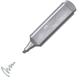 Μαρκαδόρος Υπογραμμιστής Faber Castell Μεταλλικό Ασημί