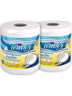 Tender Χαρτί Κουζίνας 2x1 Ρολά