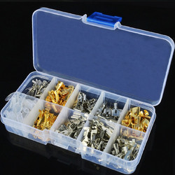 150pcs Crimp Wire Connectors Terminals - Crimp Female/Male Spade Terminals With Transparent Insulating Sleeves