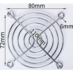Fan housing 8x8cm