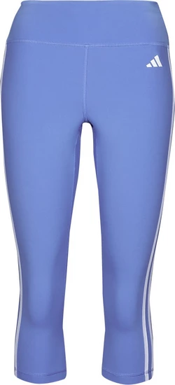 Blue adidas Train Essentials 3-Stripes High-Waisted 3/4 Leggings