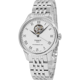 Tissot Le Locle Ανδρικό Ρολόι Αυτόματο με Ασημί Μεταλλικό Μπρασελέ T006.407.11.033.02