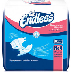 Endless Πάνες Ακράτειας Νο4 XLarge Πάνες Ακράτειας 5 Σταγόνες 10τμχ