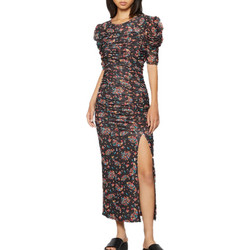 Free People Briella Midi Φόρεμα για Γάμο / Βάπτιση Μαύρο OB1557874