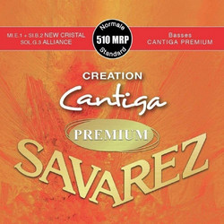 Savarez 510MR Creation Cantiga Σετ 6 Χορδές Κλασικής Κιθάρας Carbon Normal Tension