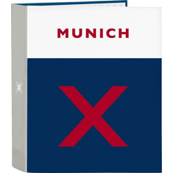Φάκελος δακτυλίου Munich College Γκρι A4 (27 x 33 x 6 cm)