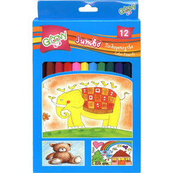 Groovy Jumbo Ξυλομπογιές Σετ 12τμχ