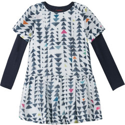 Catimini Σετ με Φόρεμα 2 In 1 Pop Play Print Dress CI30365-11 Εκρού Κορίτσι