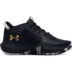 Under Armour Lockdown 6 Παιδικά Αθλητικά Παπούτσια για Μπάσκετ Μαύρα 3025618-003