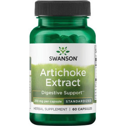 Swanson Artichoke Extract 250mg Φυτικές Ίνες 60 Κάψουλες